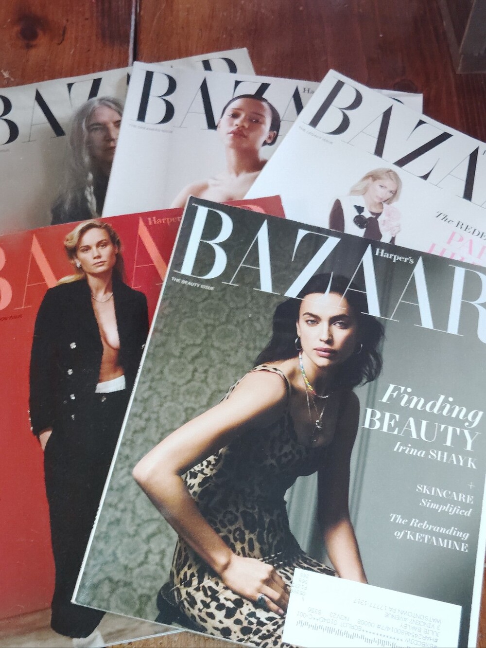 5 New Issues Harper's Bazaar Magazine Lot Dec 2022 - May 2023